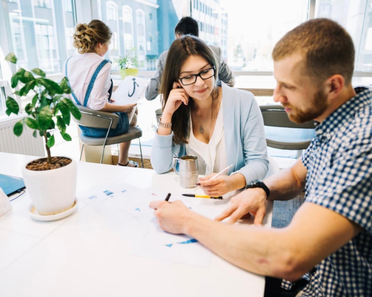 One-on-one financial consultation in comfortable office setting