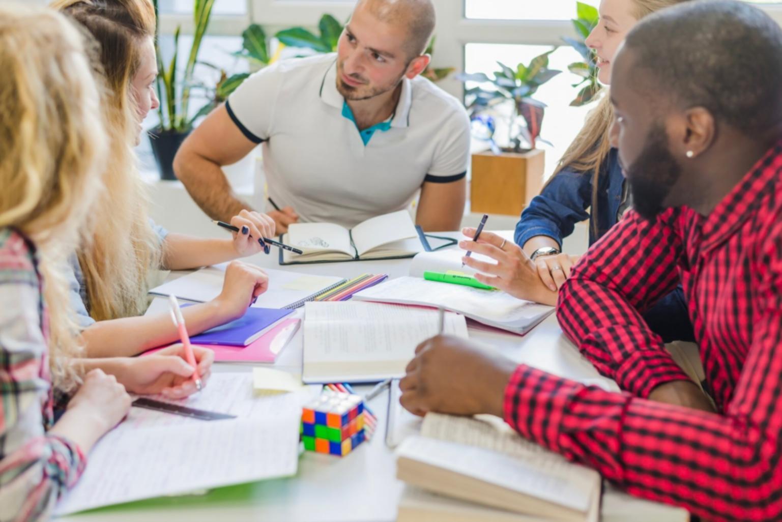 Financial planning workspace showing organized documents and resources